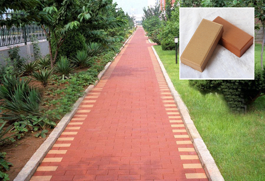 园林景观砖高质量多色面包砖实心空心表面拉毛面等