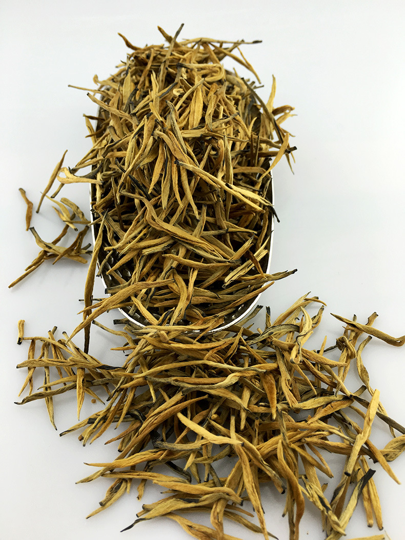 厂家直销云南特产红茶 雪芽白毫单芽金针 500g滇红茶叶送.