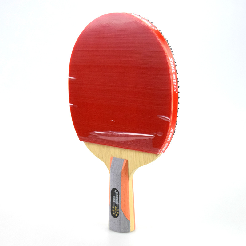 红双喜a6007乒乓球拍 直拍,双面长反胶 带拍套