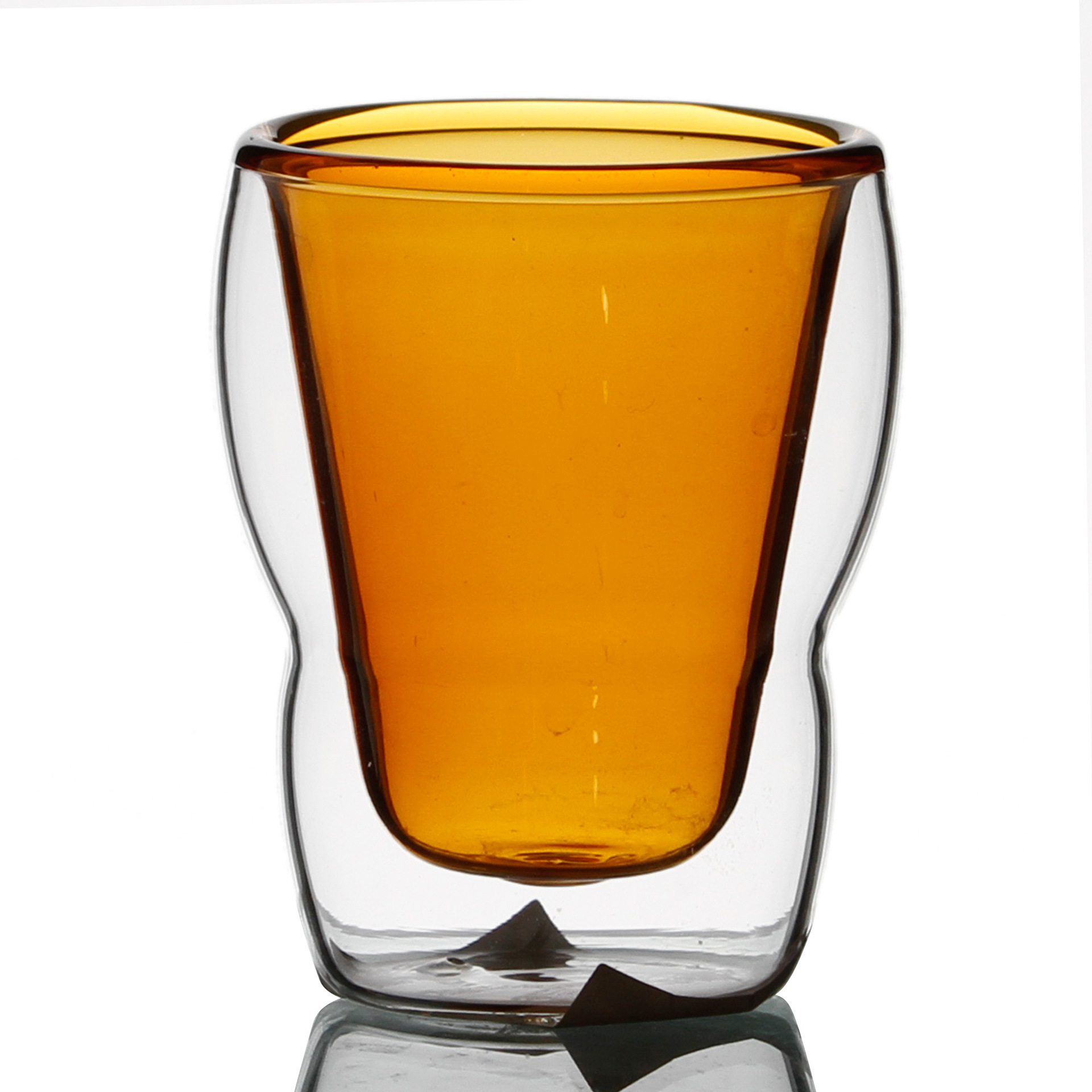 尚源厂家批发葫芦形高硼硅杯子 双层杯 耐高温 葫芦形状 简约时尚