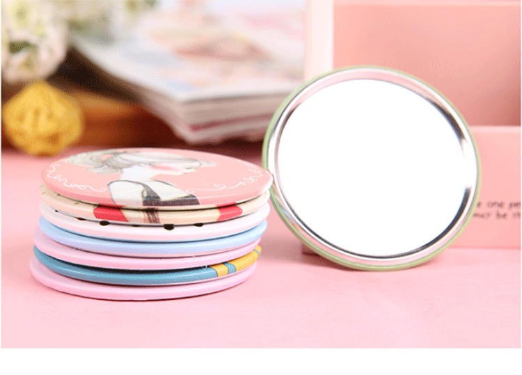 g韩国可爱随身美容化妆镜 便携镜子卡通小镜子随身镜创意镜子