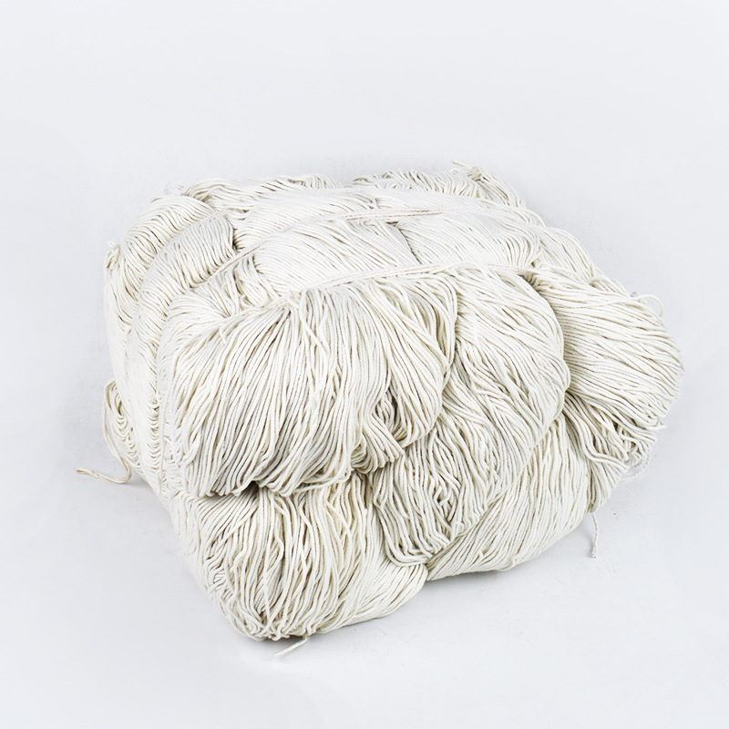加工生产拖把线 生产成捆拖把专用纱线 本色拖把纱线 山东封包线