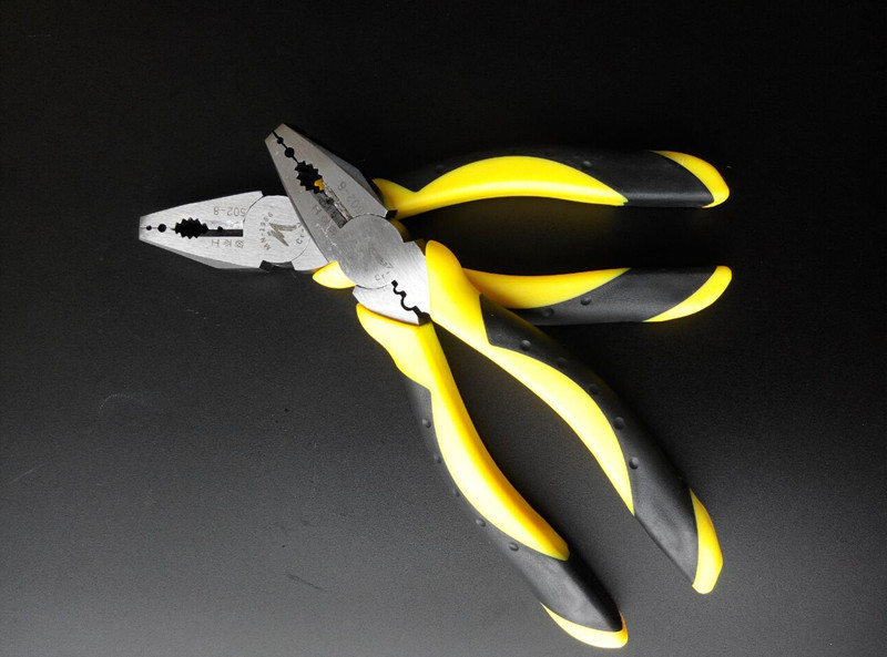 厂家直销 虎鲨柄钢丝钳 8寸多功能钓鱼钢丝钳 手钳 老虎钳 大钳子