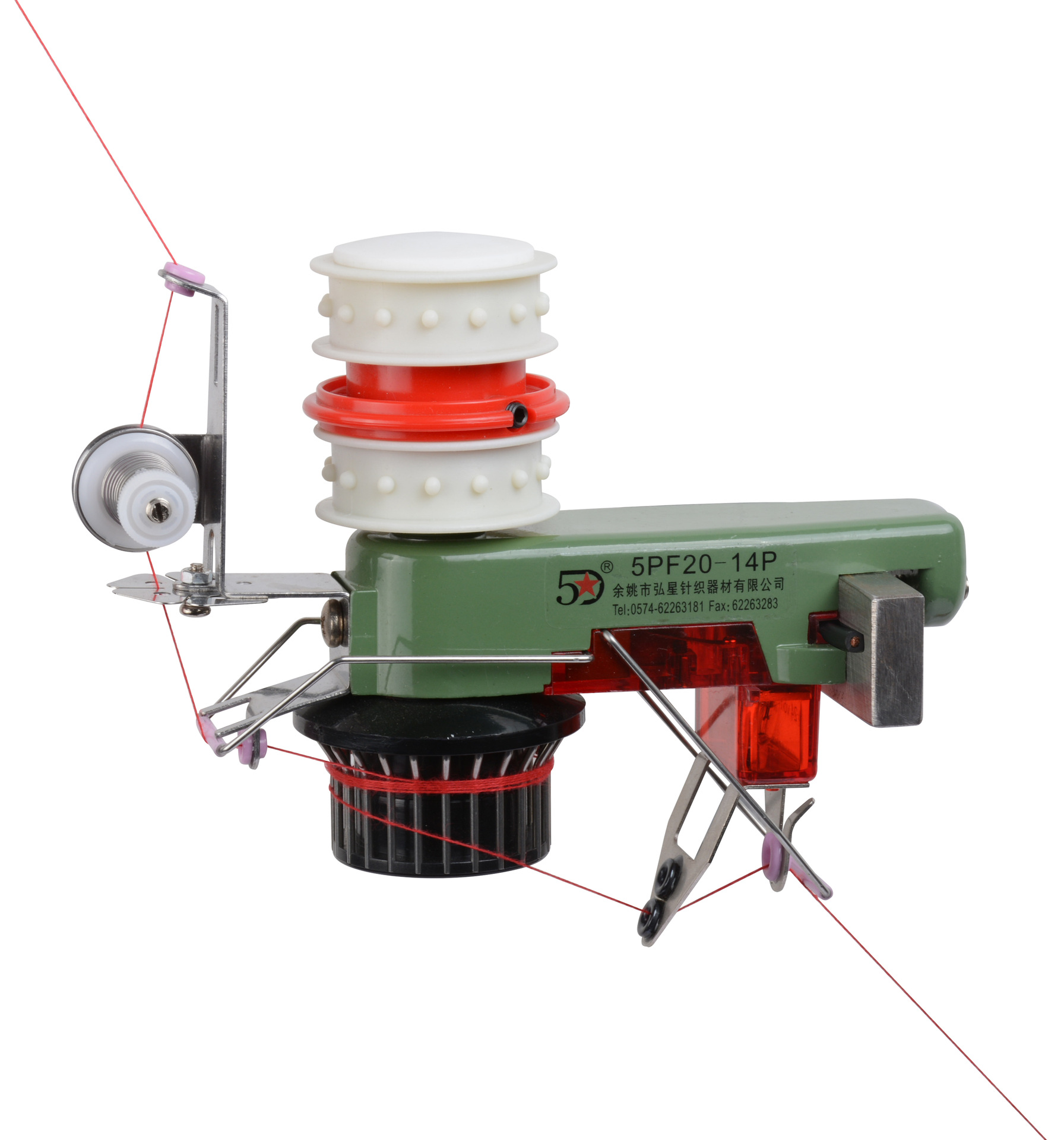 大圆机输纱器5pf20-14p五星输纱器弘星针织器材
