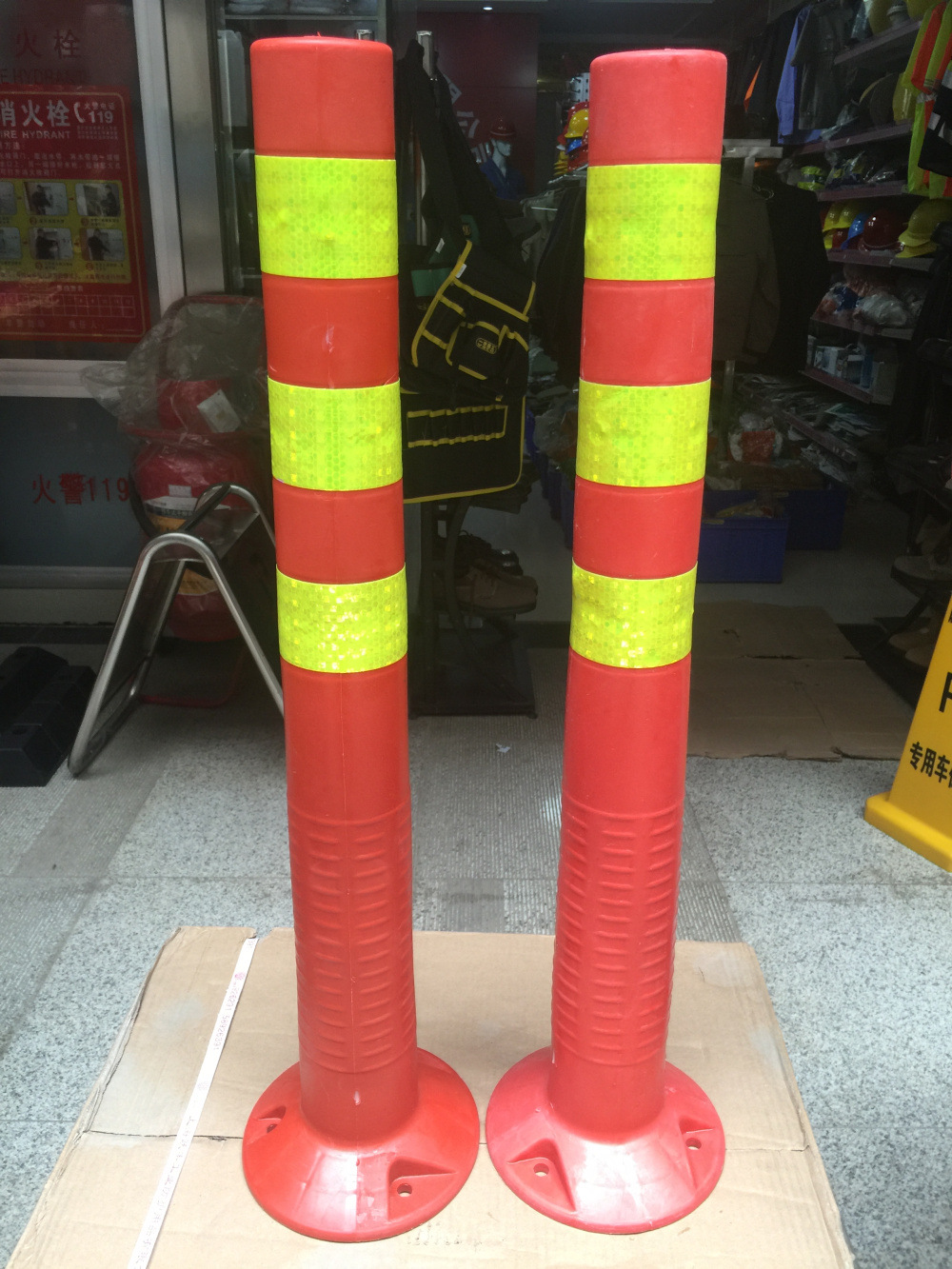 交通设施道口标 道路标柱 标志桩 交通安全警示桩 75cm塑料警示柱