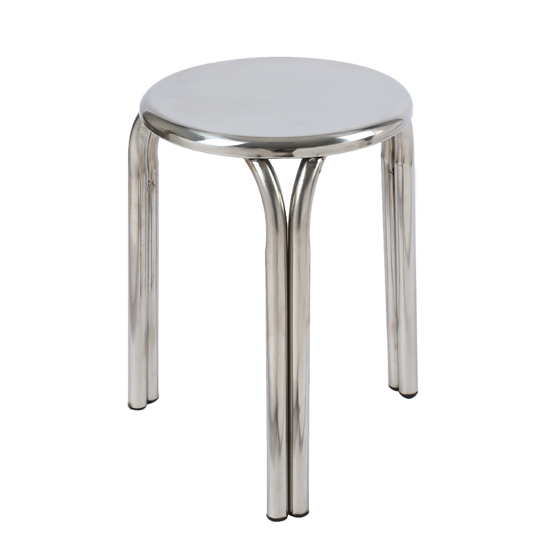 厂家直销 优质不锈钢三角凳子 时尚餐厅圆凳家居实用高脚凳 爆款