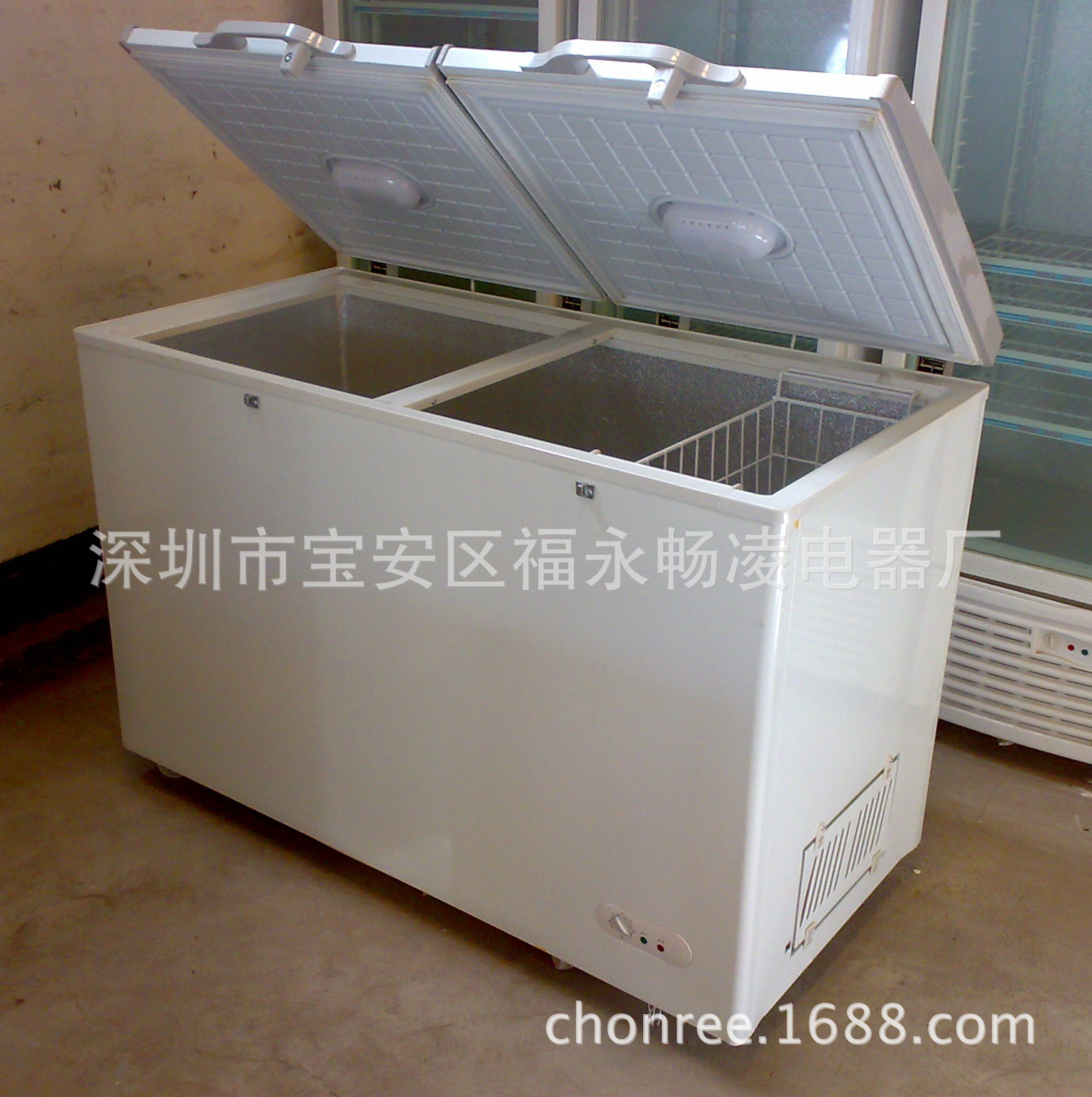 【零售批发】翻盖门大冰箱,冻肉柜(760l)