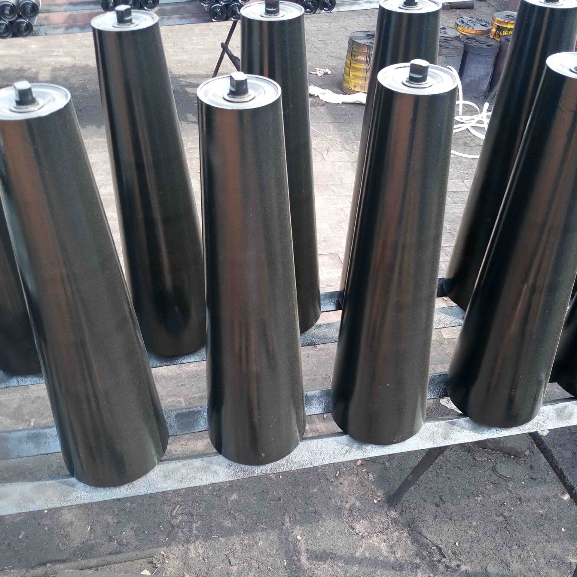 108锥形托辊摩擦调心托辊组纠偏托辊现货供应厂家直销