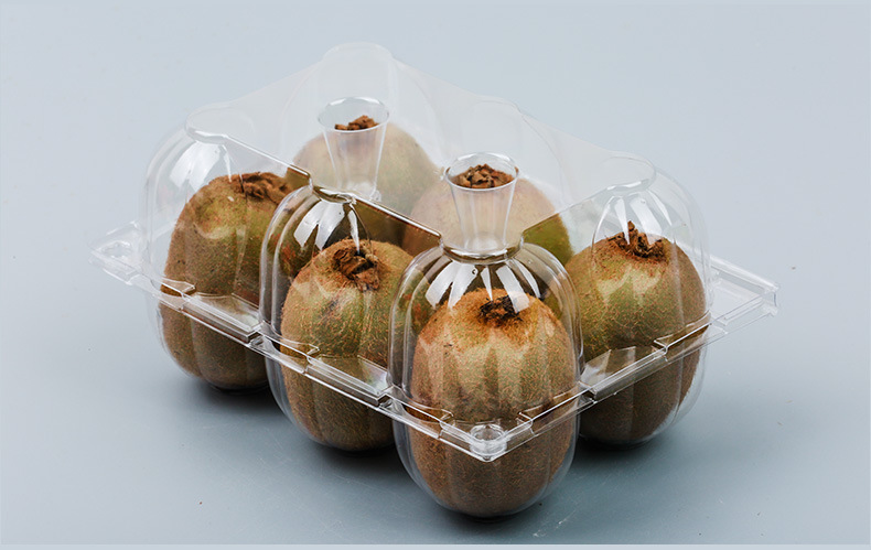 jl602中号透明水果盒 奇异果猕猴桃6个装 一次性包装盒 现货