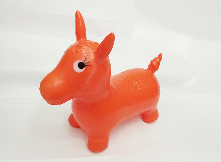 超加厚防爆小号充气马批发 儿童充气跳跳马 10元玩具货源地摊热卖