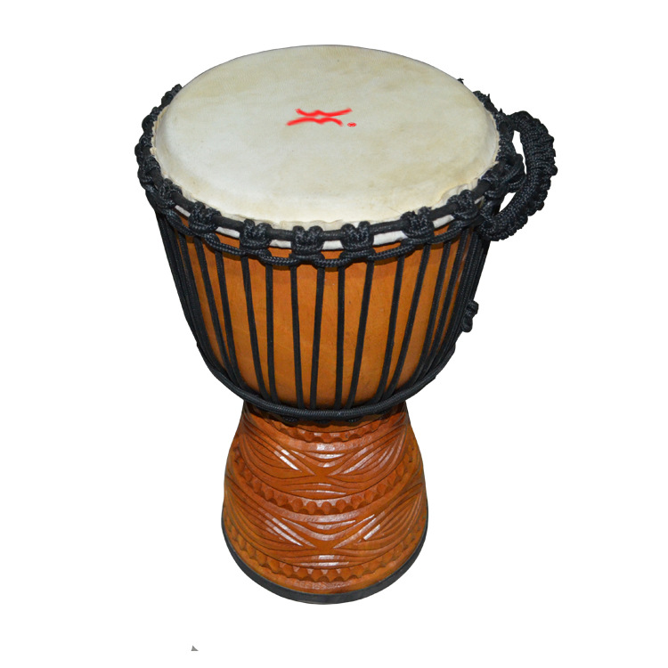 厂家直销新款进口整木非洲鼓 整木掏空非洲鼓打击类乐器低价批发