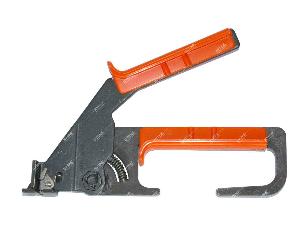 扎带安装简易! 安装/切削工具 旋转工具手柄半圈,解开卷带捆扎.