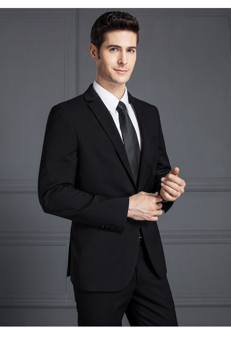 西装男套装商务男士西服西装修身韩版正装职业新郎结婚礼服