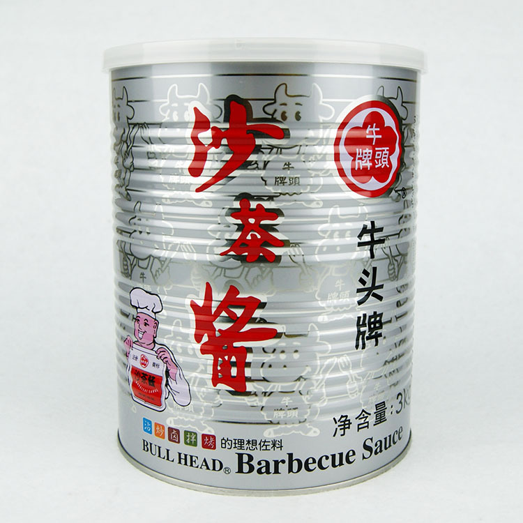 台湾进口调味料牛头牌沙茶酱3kg 吃火锅转转锅 拌面拌饭