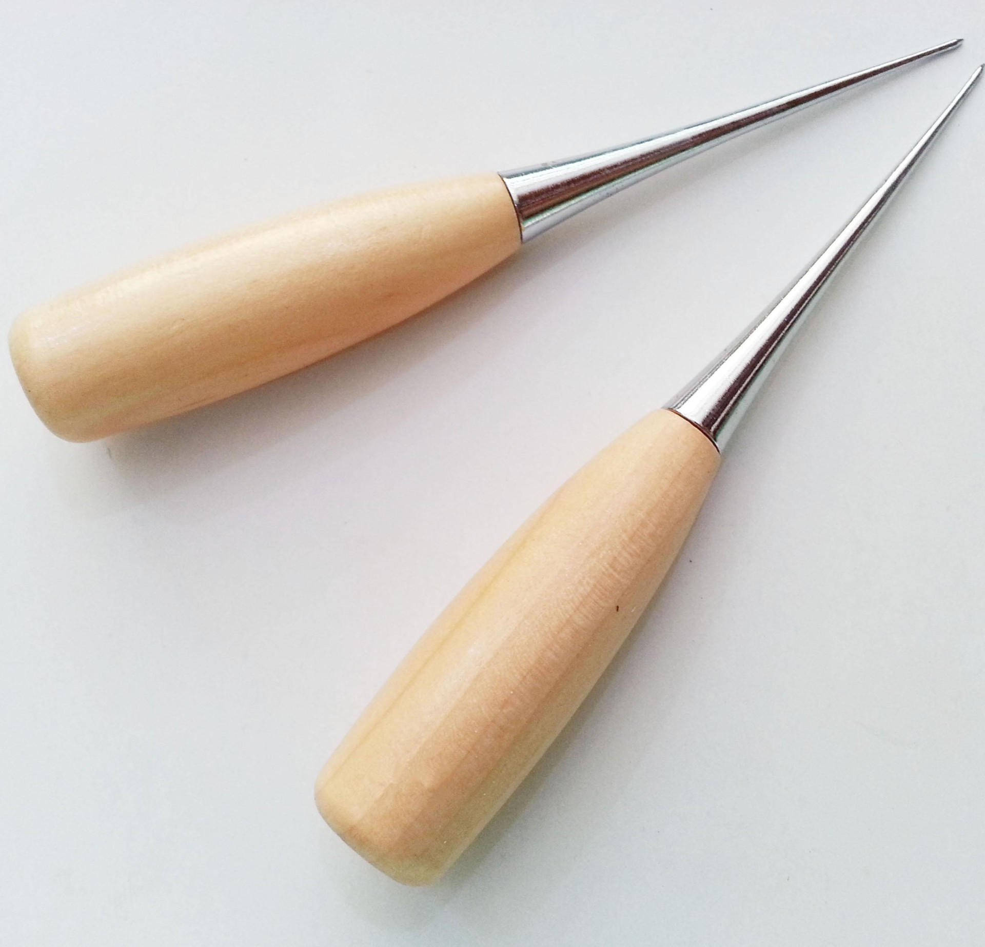 手工皮革工具 圆孔实木柄 锥子 皮革锥 可钻孔 出口品质