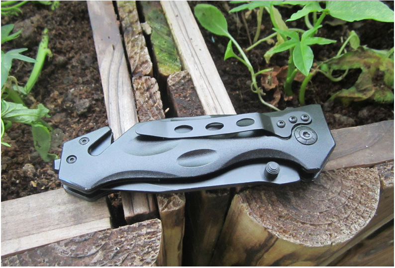 刀具户外 防身绑腿军刀野营刀荒野求生高硬度 肖克刀多功能折叠刀