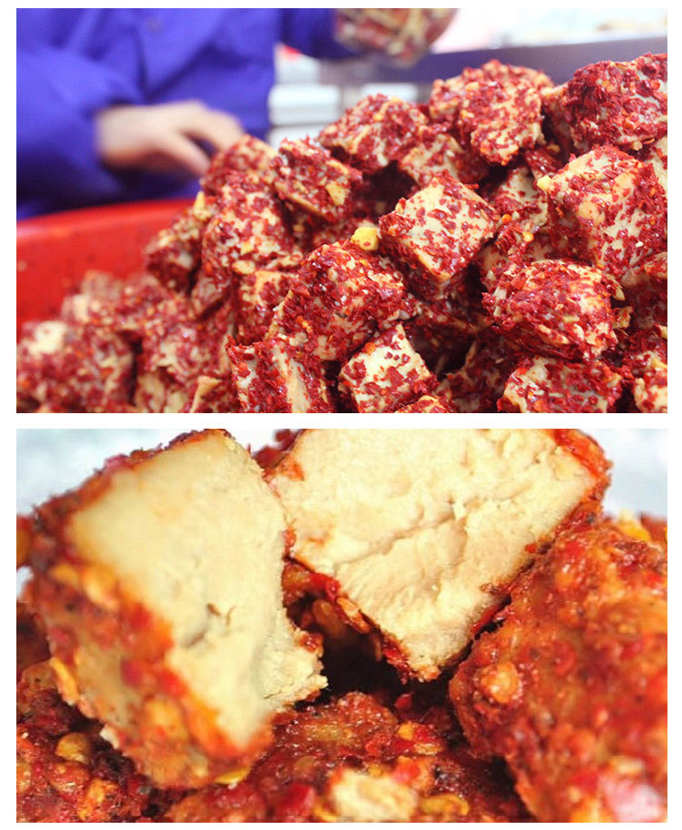 湖南特产果冻装霉豆腐乳新化白溪特产富溪老手工香辣美味下饭菜