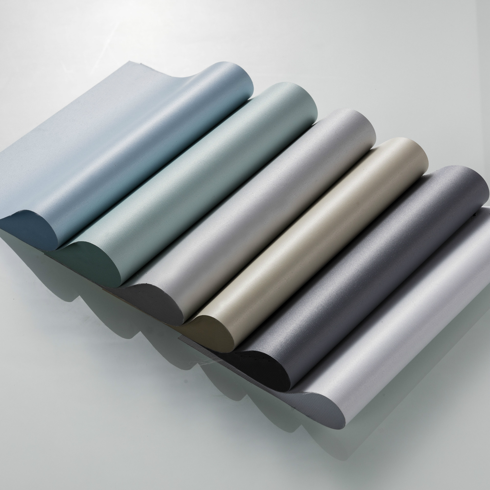 纯色全遮光防静电卷帘布料批发 办公室客厅防水窗帘双面色定制