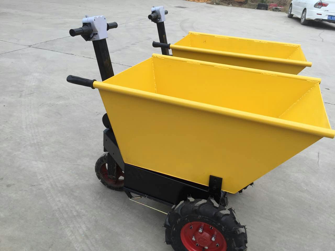 工地电动手推车 建筑工地水泥砂浆混凝土输送车 小型搬运车