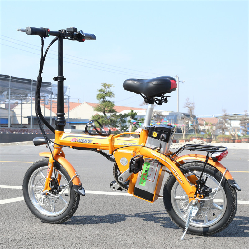 环保材料折叠电动车 带后尾灯折叠电动车 颜色全 轻便折叠电动车