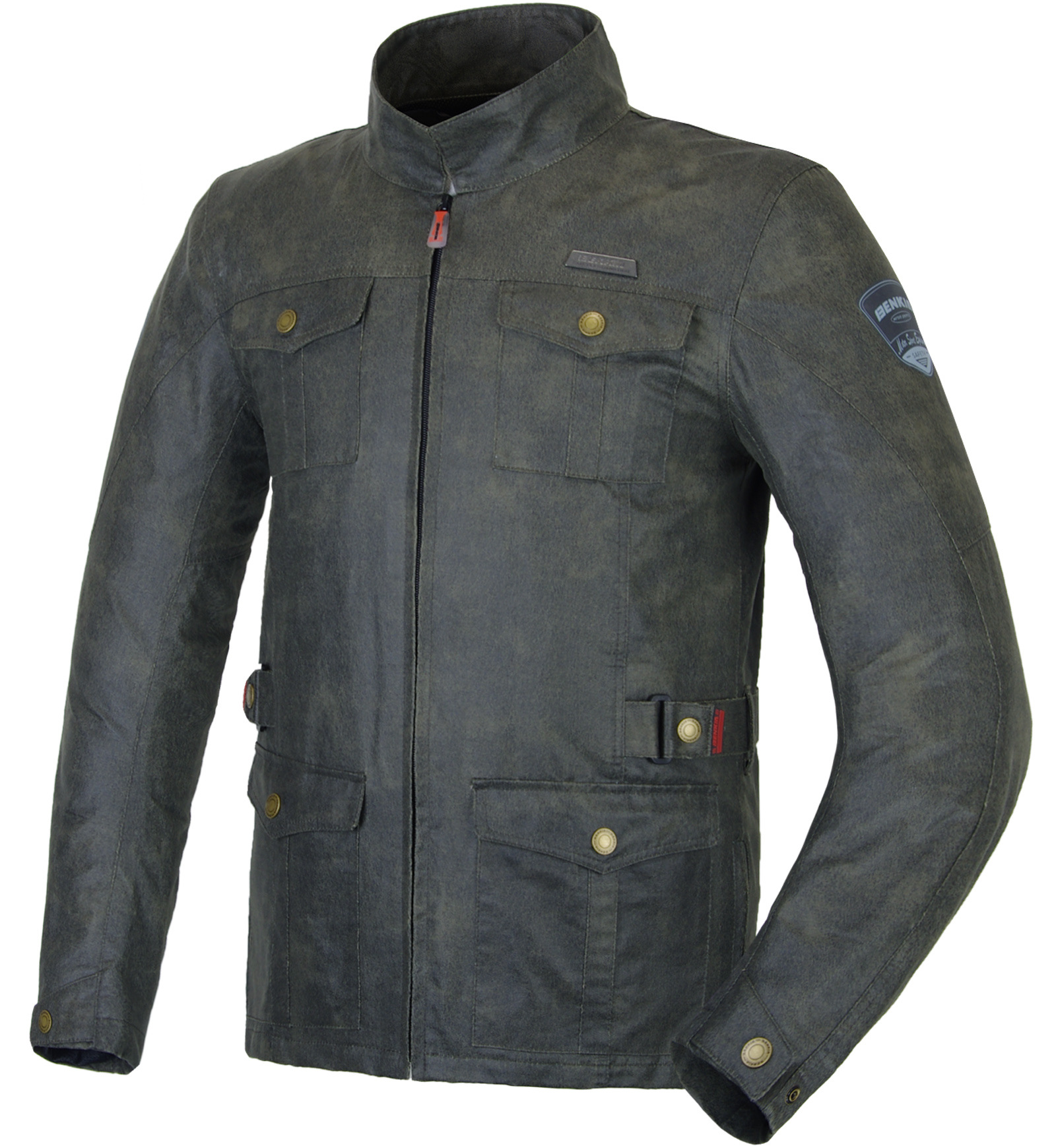 benkia hdf-jd07 摩托赛车服秋冬季保暖复古猎装骑行防摔服