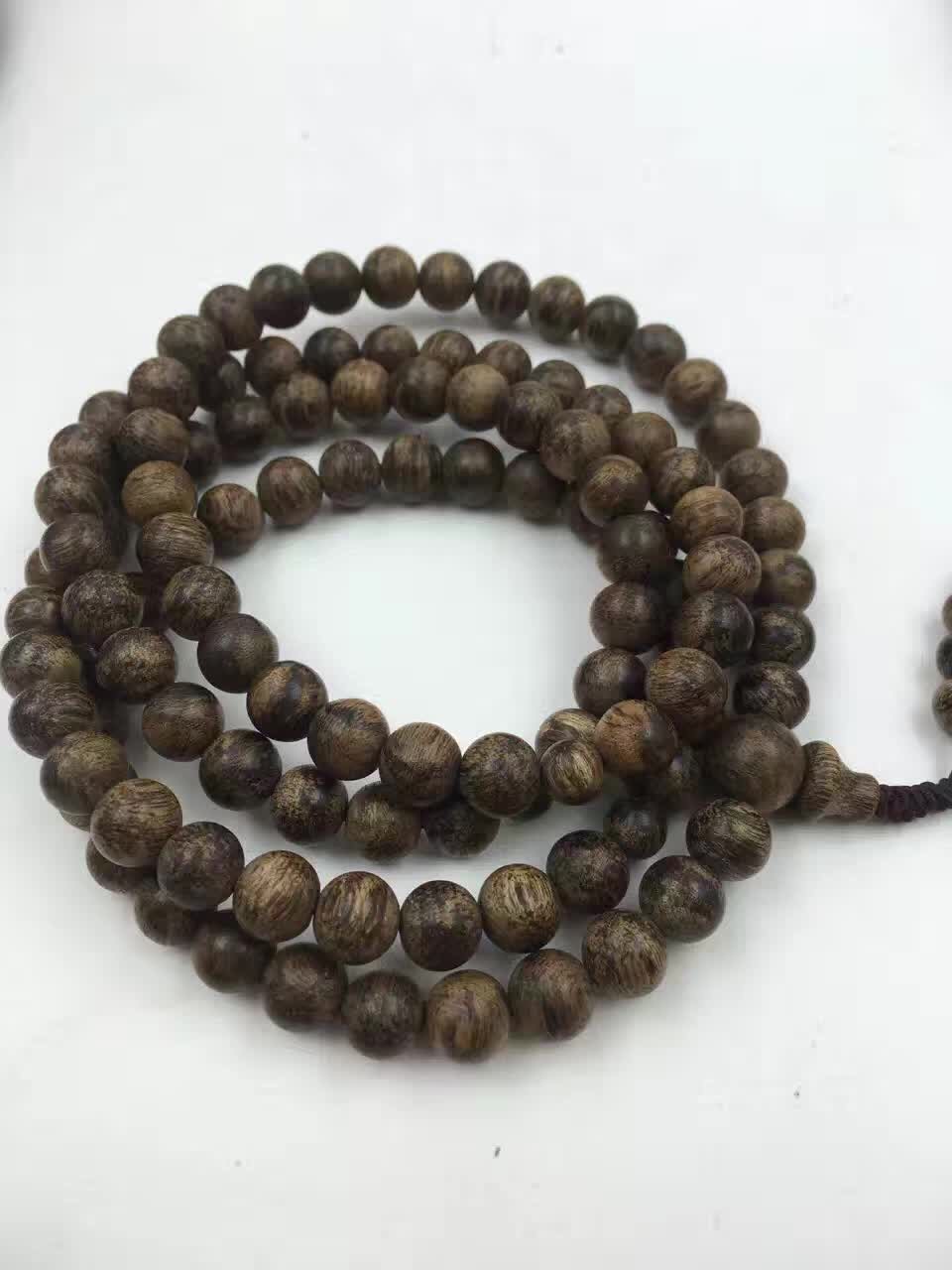 厂家直销加里曼丹沉香手链 整料佛珠手串
