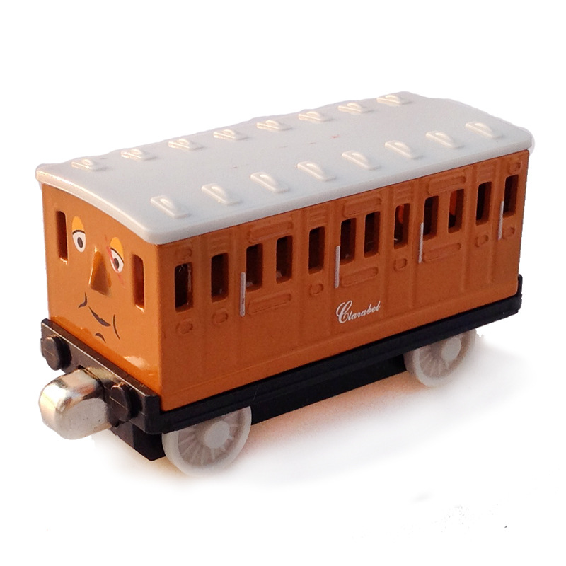 托马斯克拉贝尔 磁性铁火车头 合金儿童玩具车 套装车厢