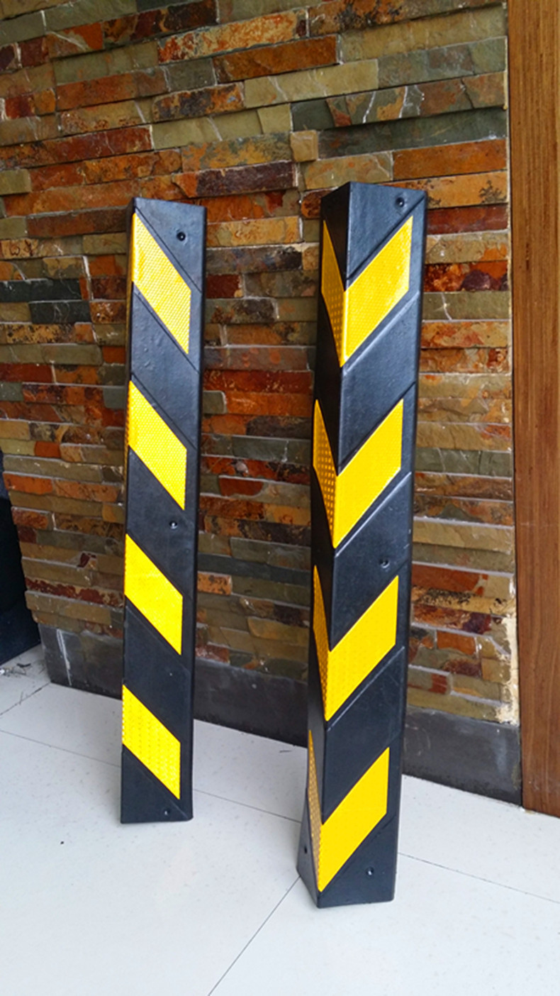 橡胶护角8mm厚 防撞护墙角 车库防撞反光橡塑护墙角保护器防撞条