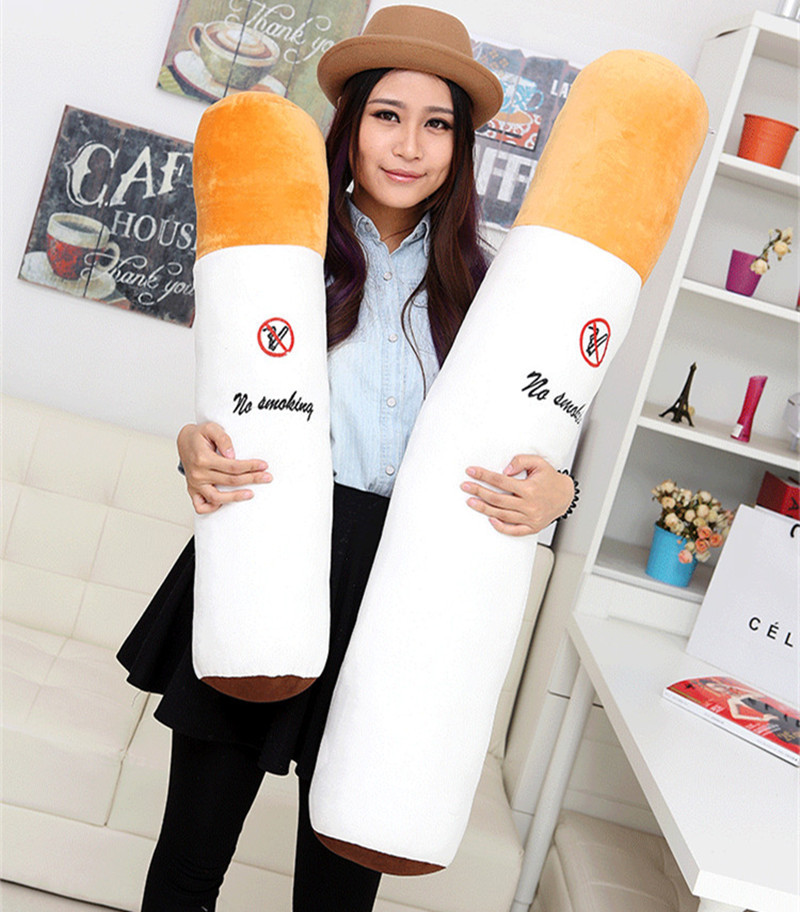 16年时尚新毛绒玩具香烟戒烟超大靠垫 创意送男朋友 厂家直销