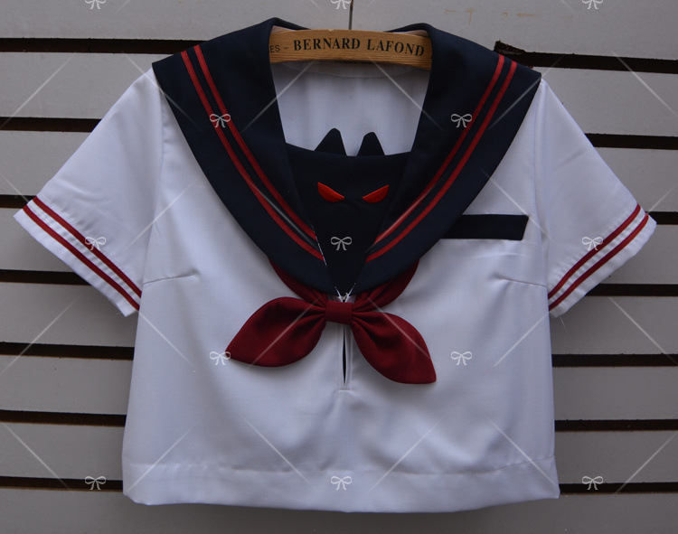 现货jk制服小恶魔刺绣关西襟水手服制服上衣 裙子 领结 羽织