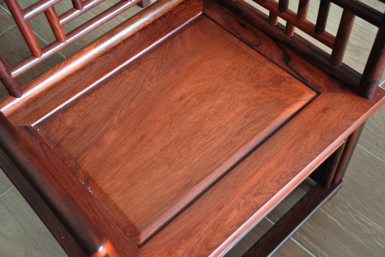 红木家具 花枝茶桌 巴里黄檀茶桌五件套(现货,b1293)