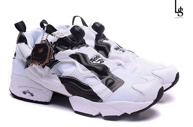 诚招代理reebok pump fury og 锐步真碳真标充气鞋男女运动鞋白黑