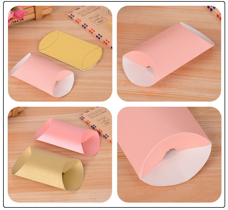 异形糖果包装盒定做喜庆枕头盒折叠纸盒印刷定制婚庆喜糖盒批发