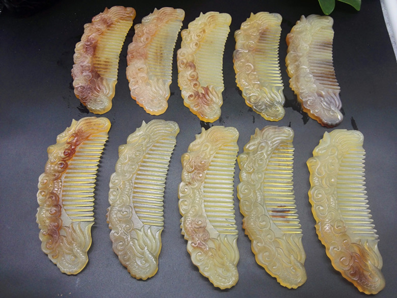 天然羚羊角梳子手工精品雕刻梳正品加厚防脱发舒筋活络_工艺品_列表网