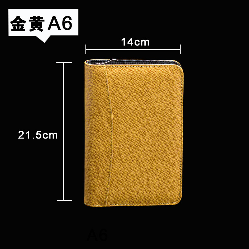 Business Loose Spiral Notebook Zipper Bag Calculator Customized Printing Logoa6a5b5 Multifunctional Notepad Manager Bag