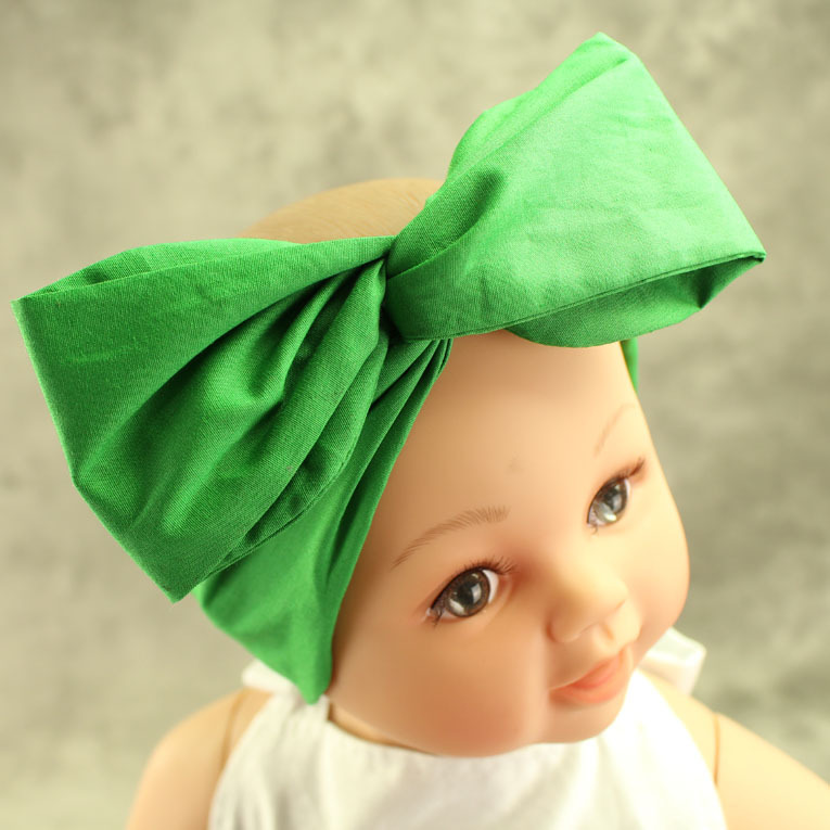 圣诞节纯棉欧美外贸宝宝头带 儿童定型发带 婴儿发饰 纯色