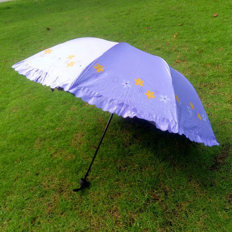 厂家直销特色彩胶晴雨伞 夏季爆款超强防晒太阳伞 现货批发