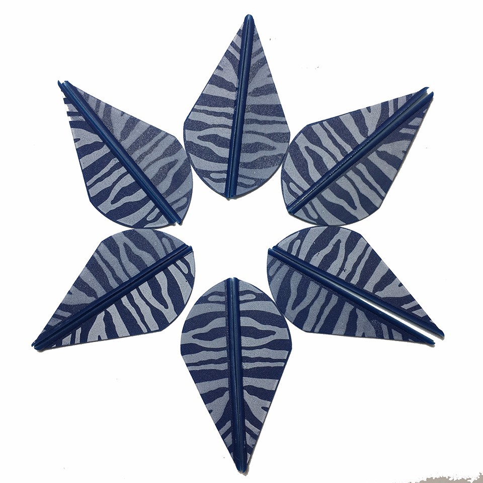 弓箭配件2寸塑料箭羽虎皮纹羽片diy箭杆箭羽片