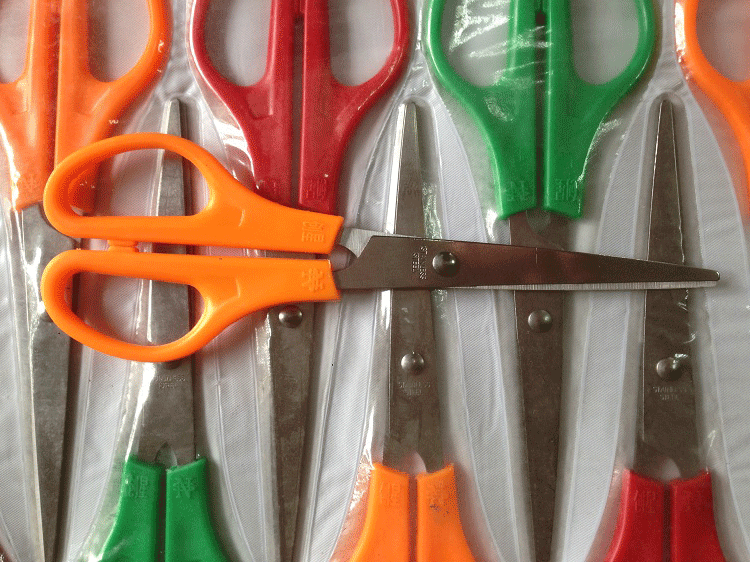 6寸不锈钢排剪学生剪刀家用多功能剪刀剪纸布线办公剪厂家批发n07