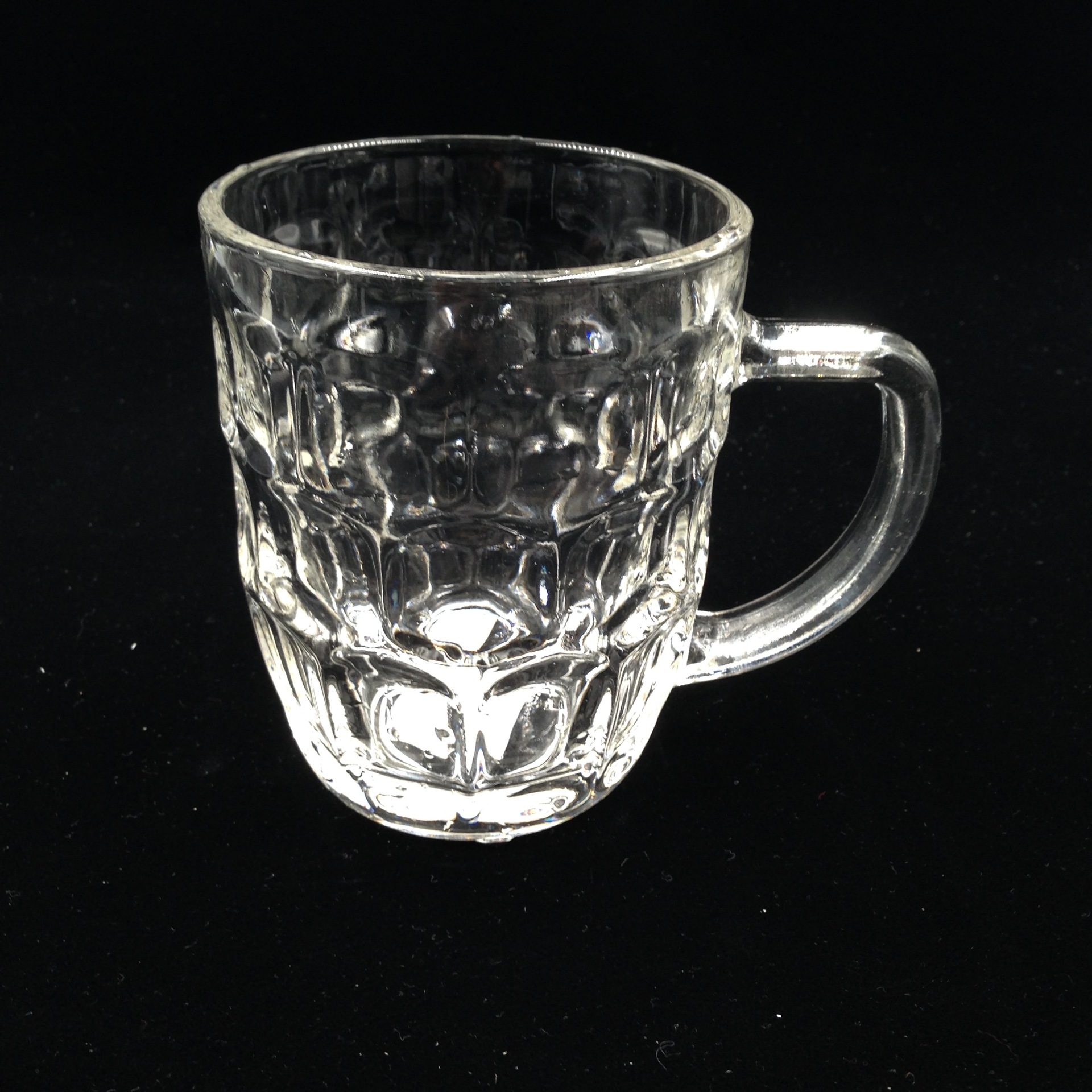 批发菠萝杯 300ml啤酒杯 500ml玻璃扎啤杯可印logo