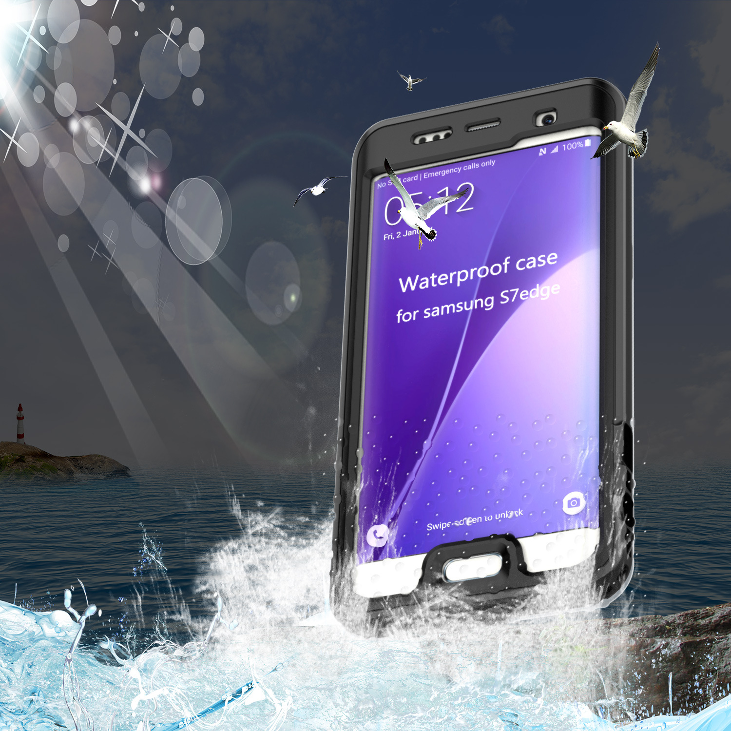 手机防水壳_2016新款三星S7 edge常规版手机