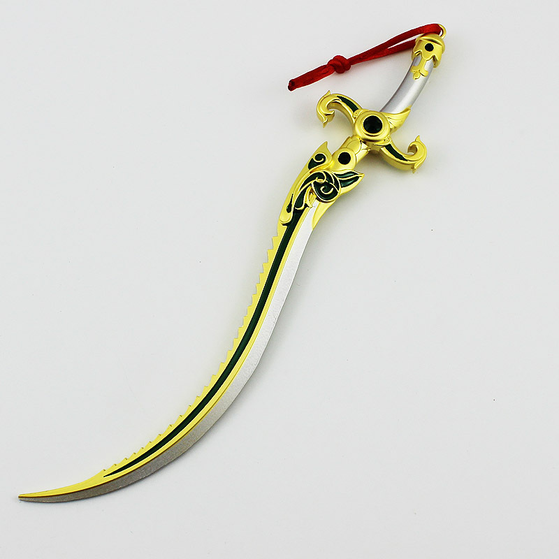 剑侠情缘3 剑网三橙武 明教明王镇狱 22厘米合金武器兵器