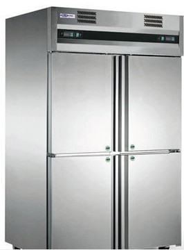 供应广东星星grista风冷冷柜 qd1.0au4f四门冰箱冰柜酒店冷柜