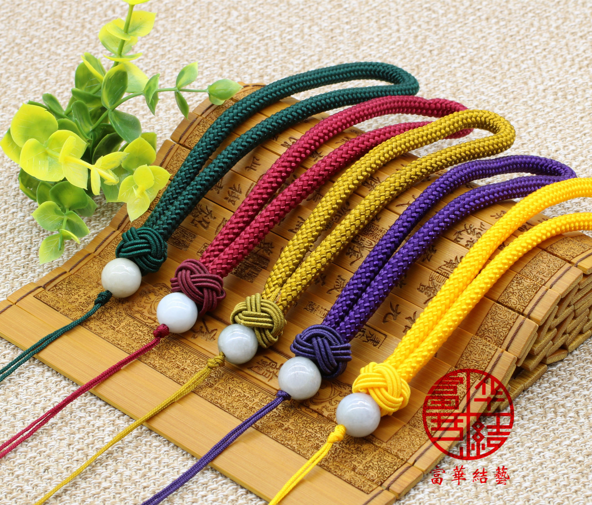 厂家直供 diy加粗把件绳 手把翡翠如意包挂绳饰品  批发