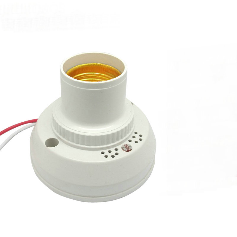 声控灯头 e27声光控灯头 led灯通用声光控灯座 感应声控灯头批发