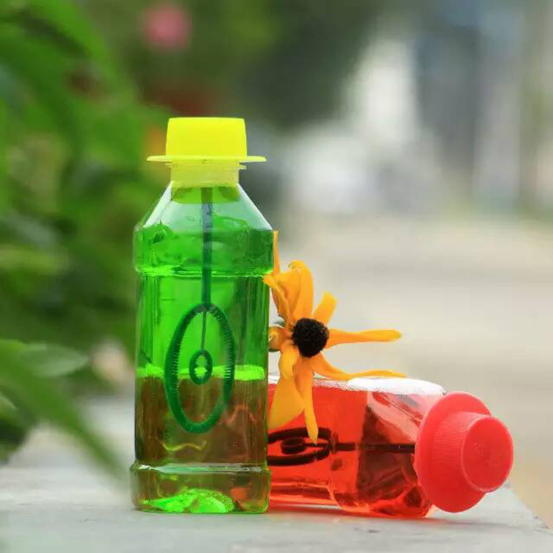 厂家直销华彩泡泡液泡泡水瓶装泡泡吹泡泡玩具地摊玩具泡泡300克