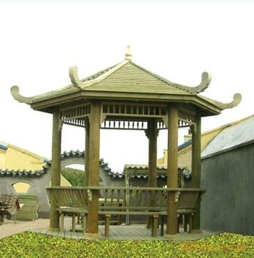 长廊座椅美人靠 樟子松防腐美人靠 凉亭 防腐木美人靠美人靠板凳