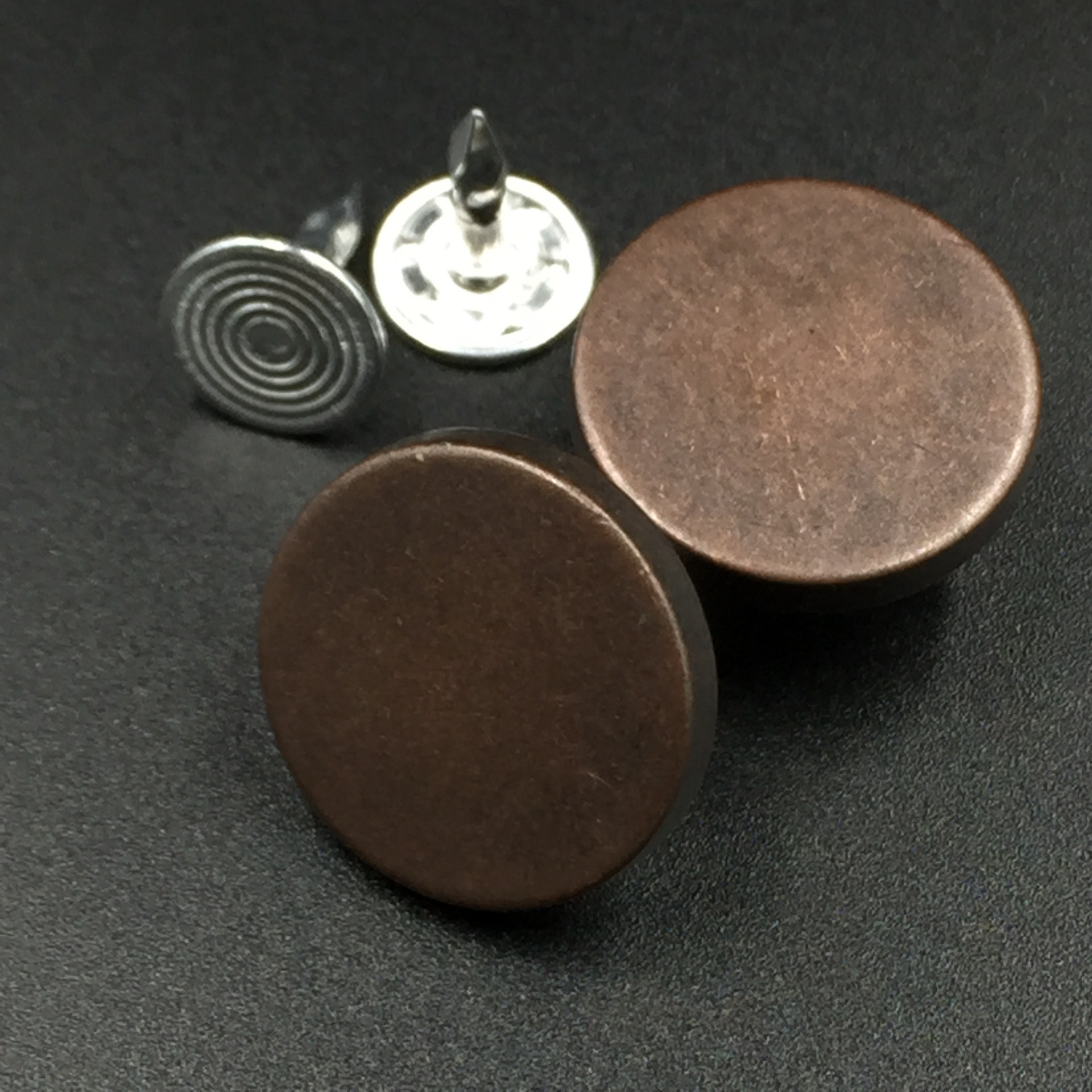 厂家直销17mm金属合金电镀平面实心工字扣牛仔裤纽扣可定制