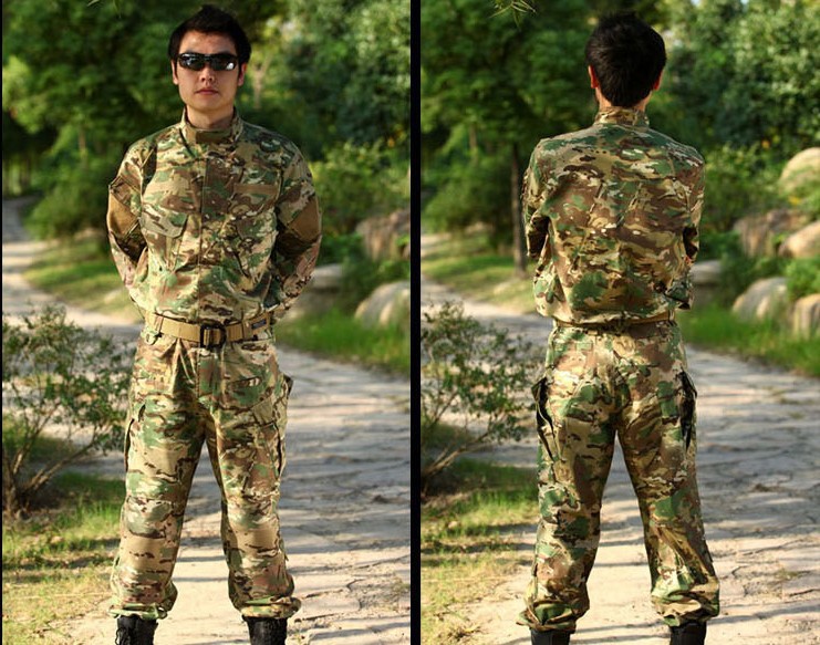 我是特种兵迷彩服套装网格户外迷彩服外军迷彩猎人迷彩作训服厂家