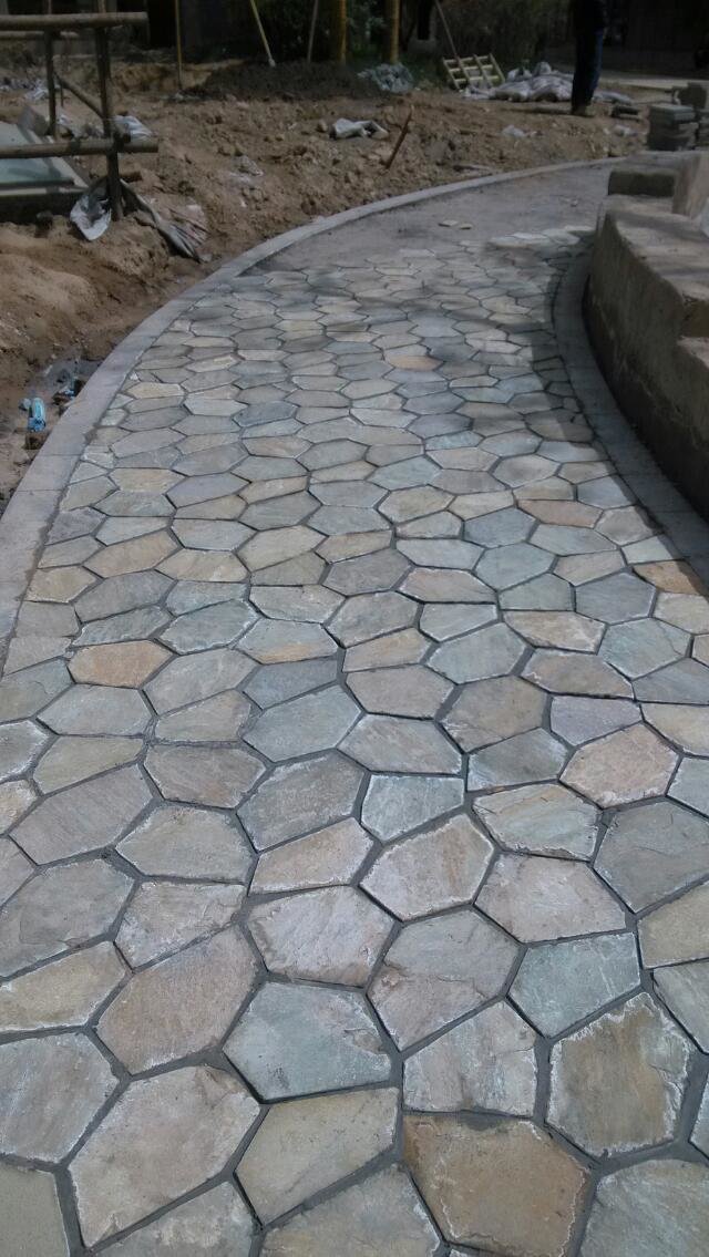 青石板碎拼适用于外墙地铺耐磨耐腐蚀 厂家直销